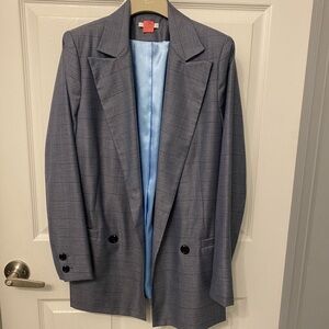 Ganni checked blazer